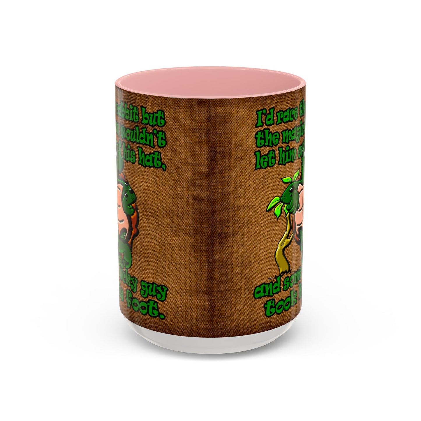 turtle race - Accent Mug (brown papyrus)