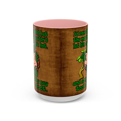 turtle race - Accent Mug (brown papyrus)