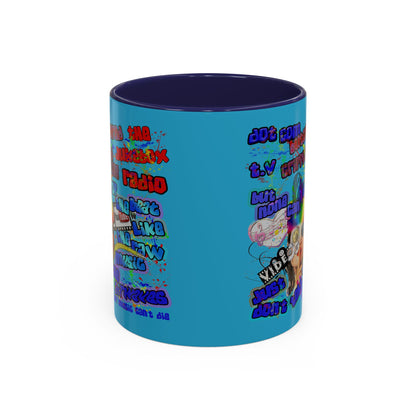 drop the beat - Accent Mug (turquoise)