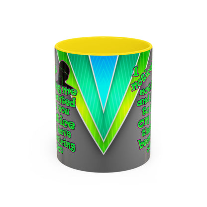 noticed you noticing - Accent Mug (rainbow split)