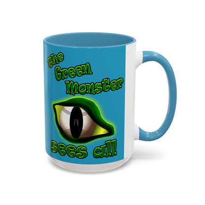 green monster - Accent Mug (turquoise)