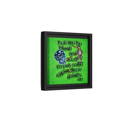 og - framed canvas art (green turf)