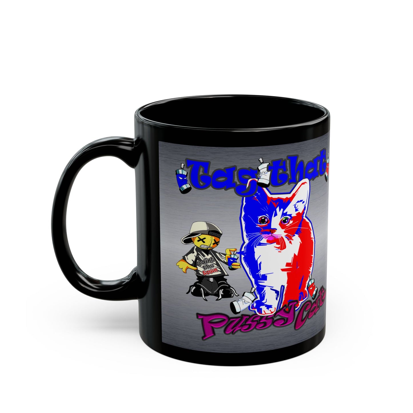 tag that - Black Mug (brushed nickel)
