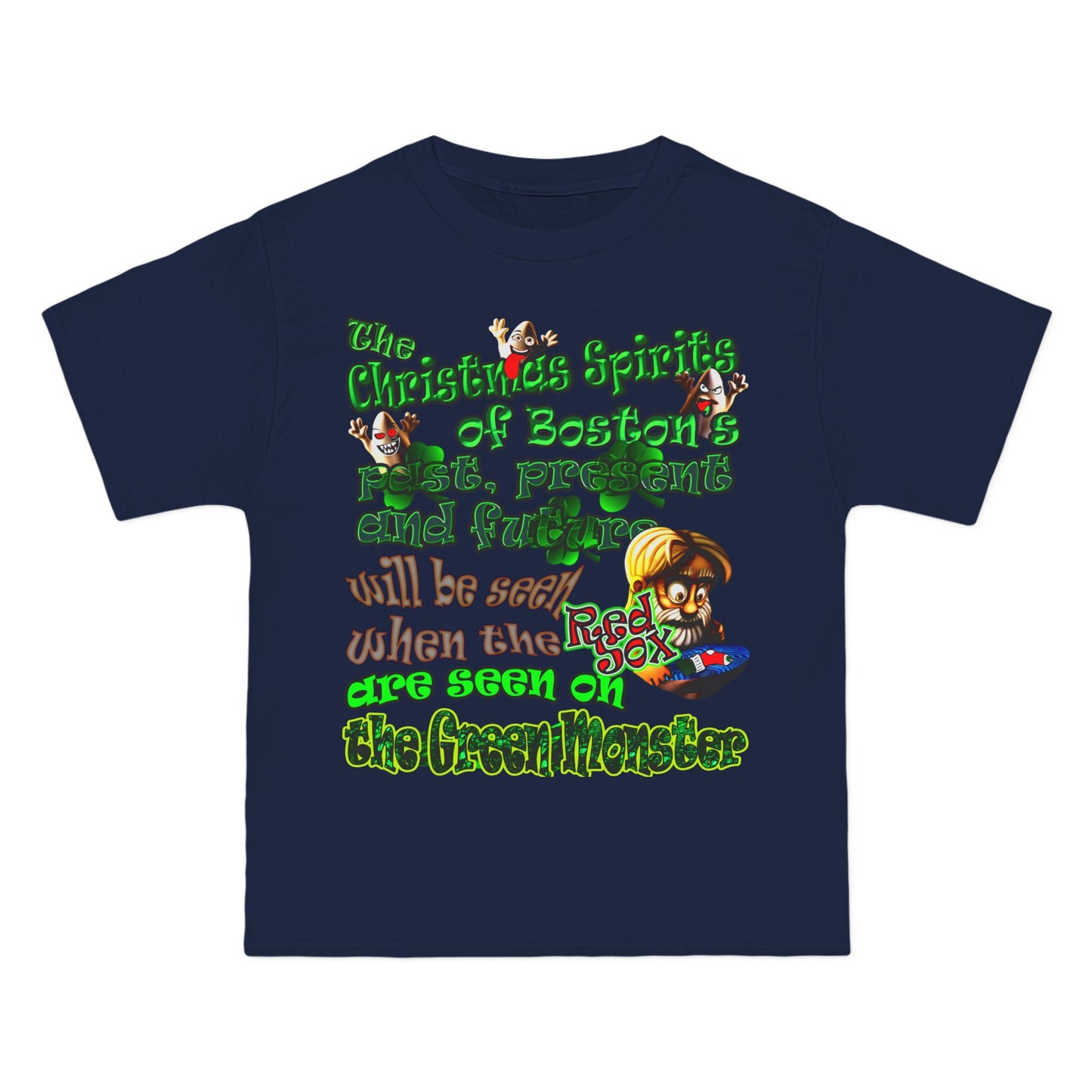 christmas spirits of boston - Beefy-T®  Short-Sleeve T-Shirt