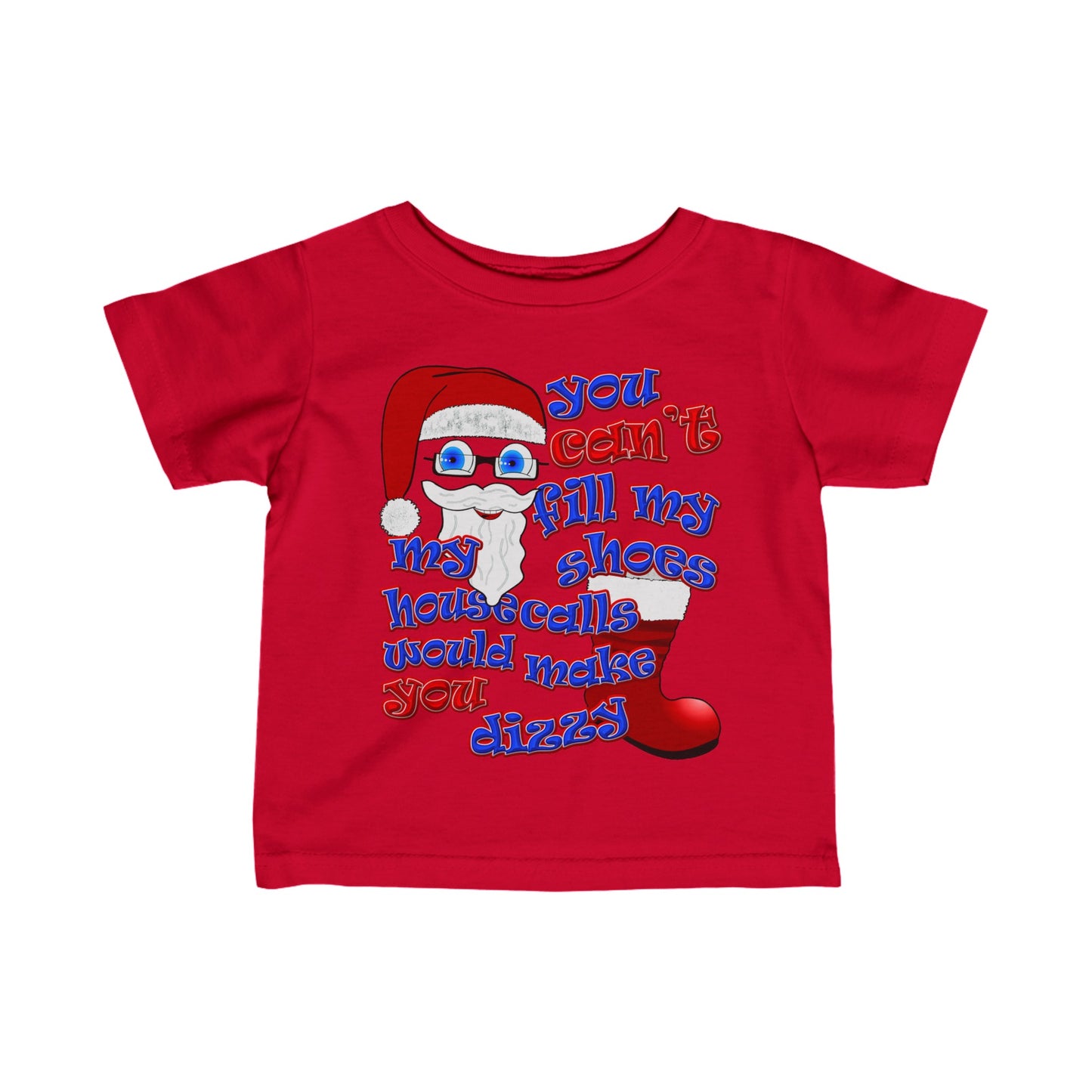 santa's shoes - Infant Fine Jersey Tee