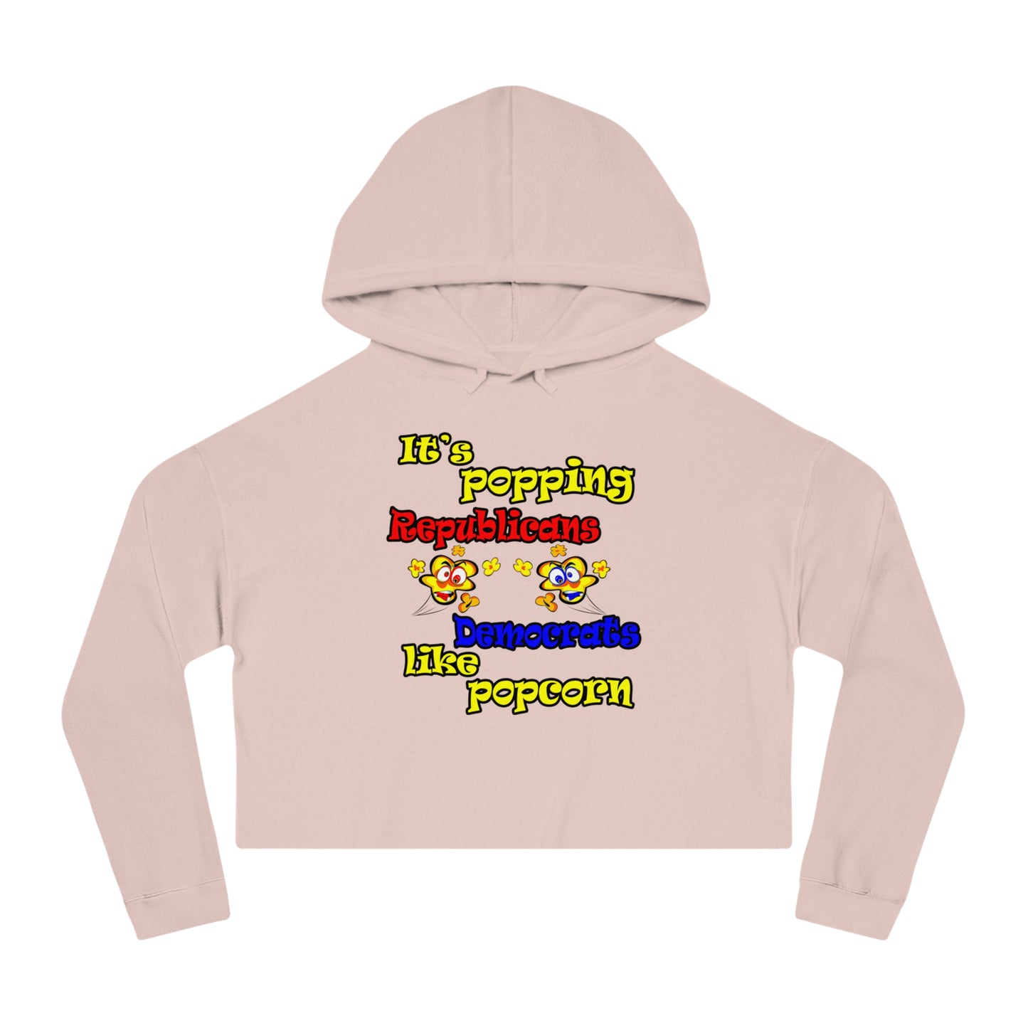 popping like popcorn - Women’s Cropped Hooded Sweatshirt