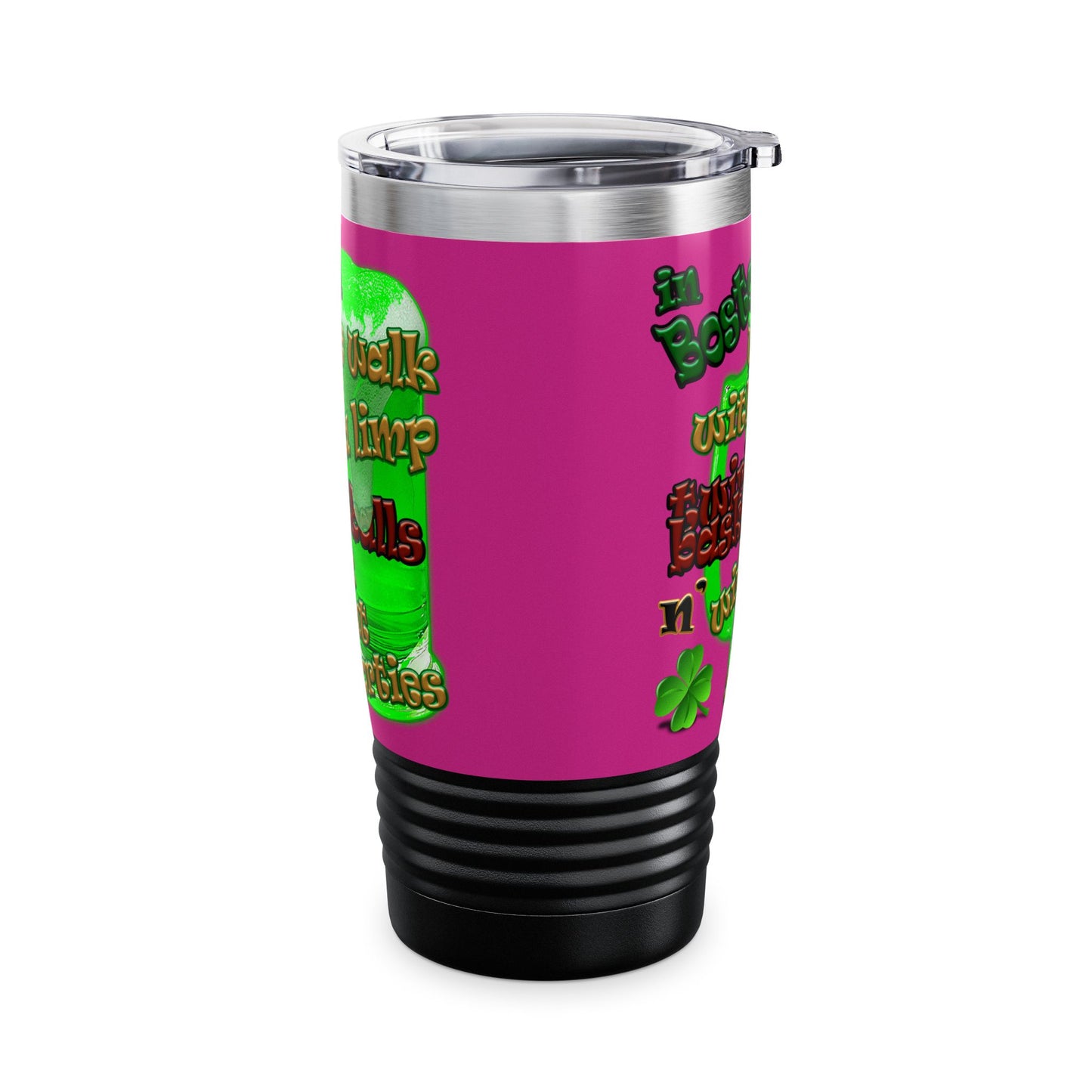 celtics logo - Ringneck Tumbler, 20oz (pink)