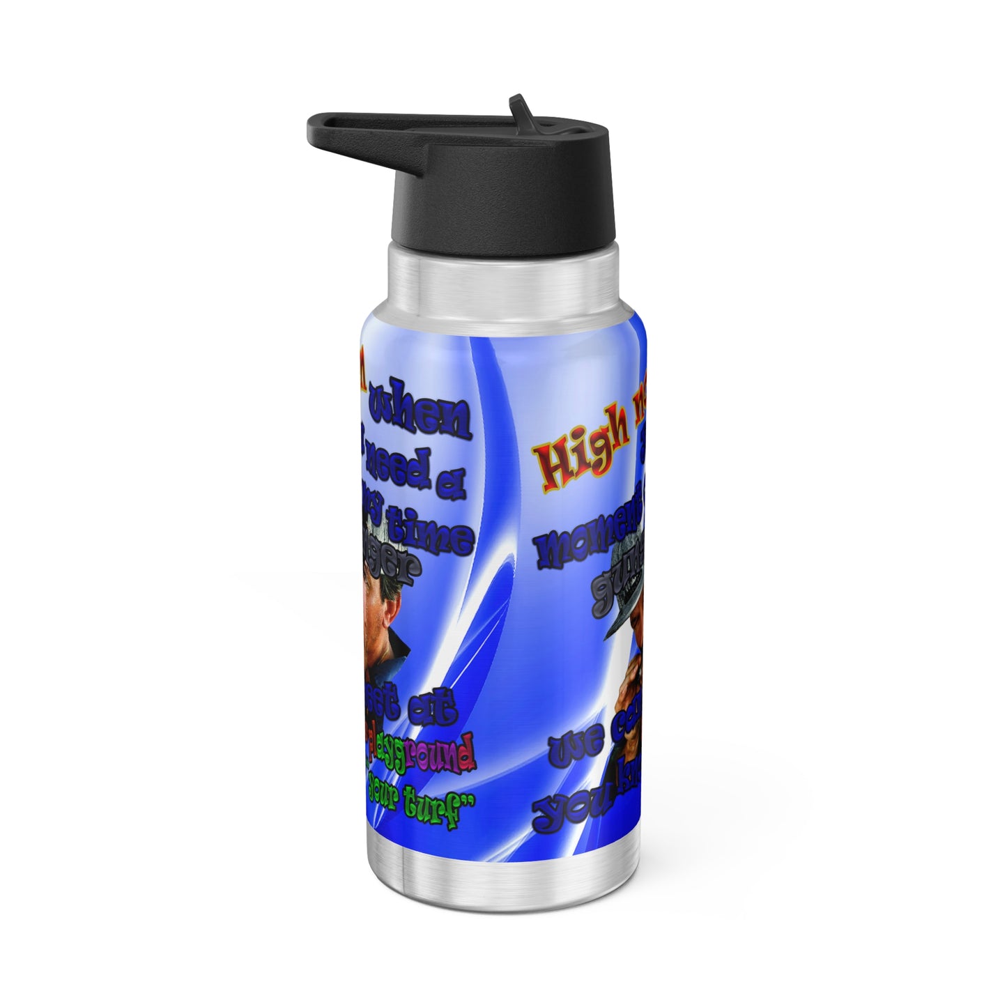 high noon - Gator Tumbler, 32oz  (blue-white wave)
