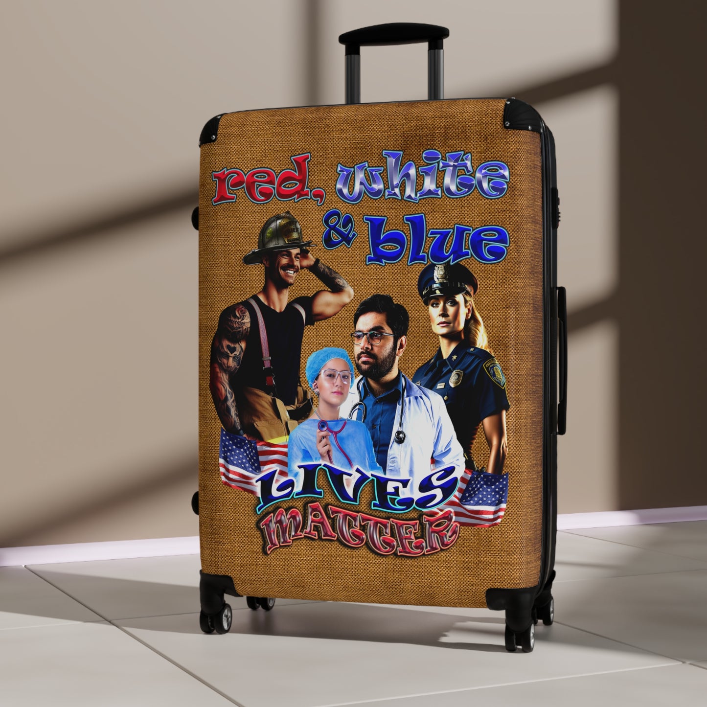 rw&b lives matter - Suitcase (brown papyrus)