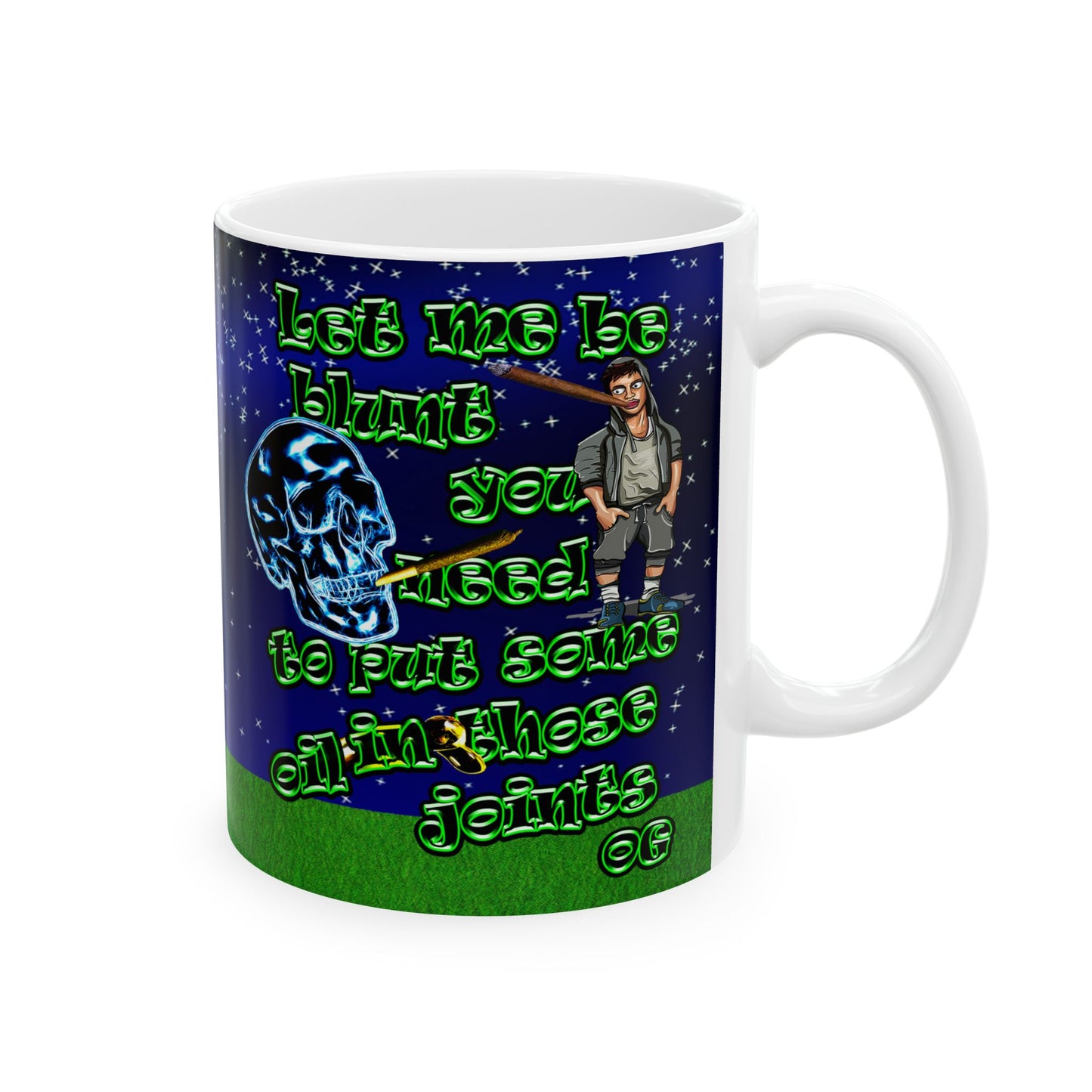 og - White Mug ('snoops' background)