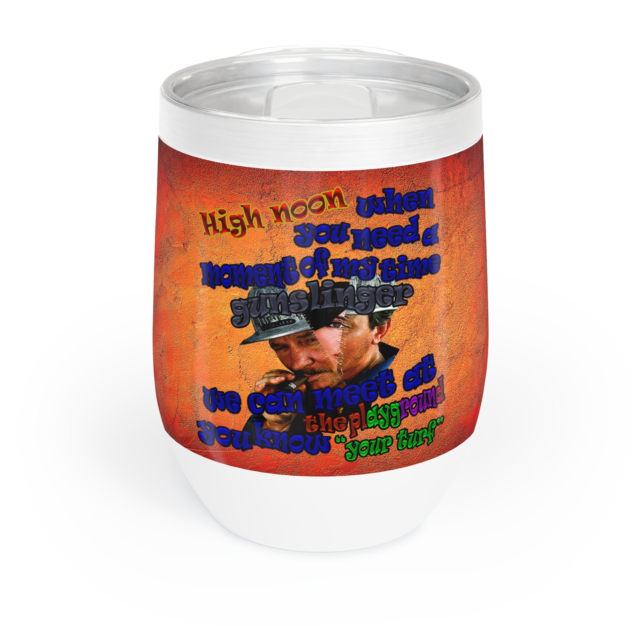 high noon - Chill Wine Tumbler (burnt orange)