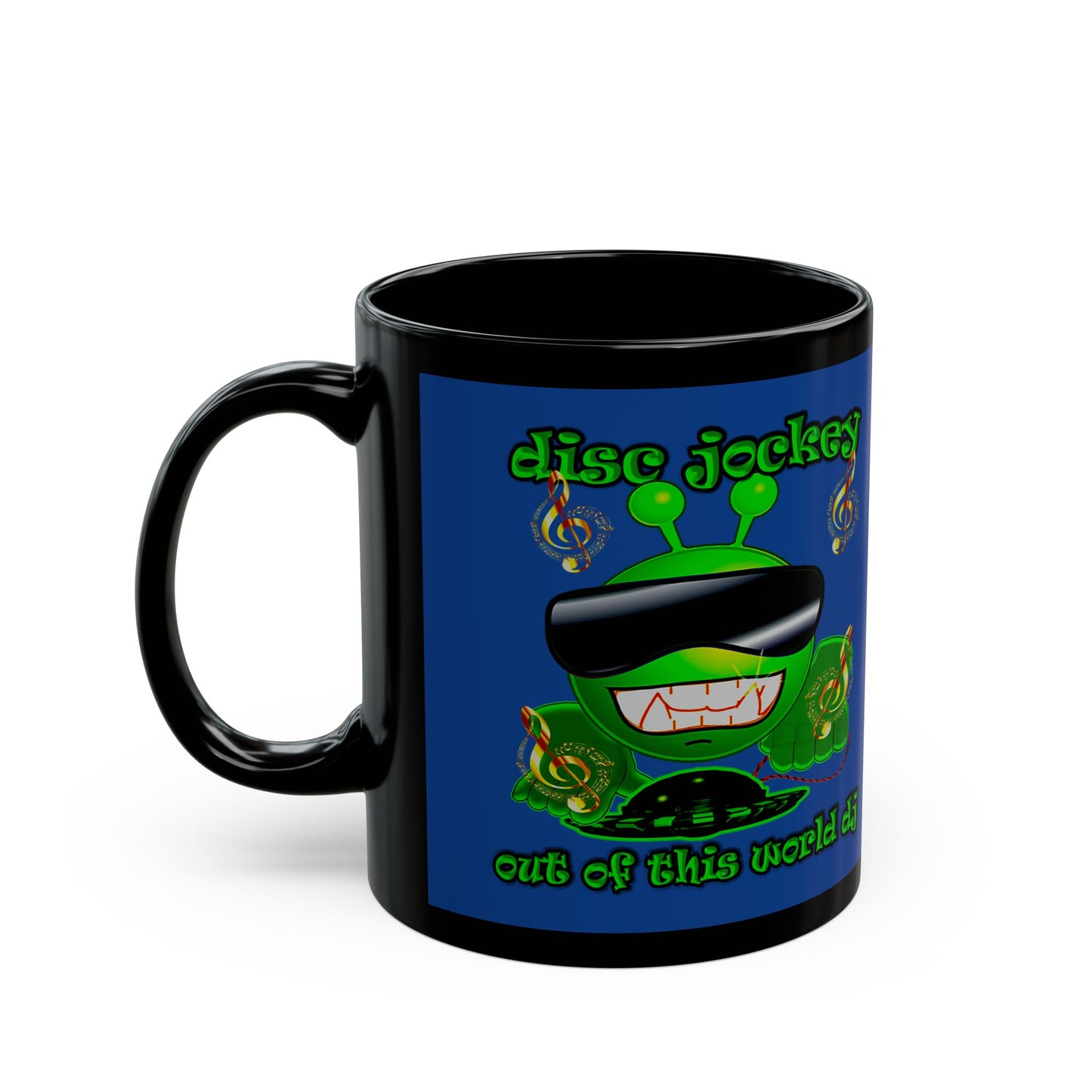 disc jockey - Black Mug (dark blue)