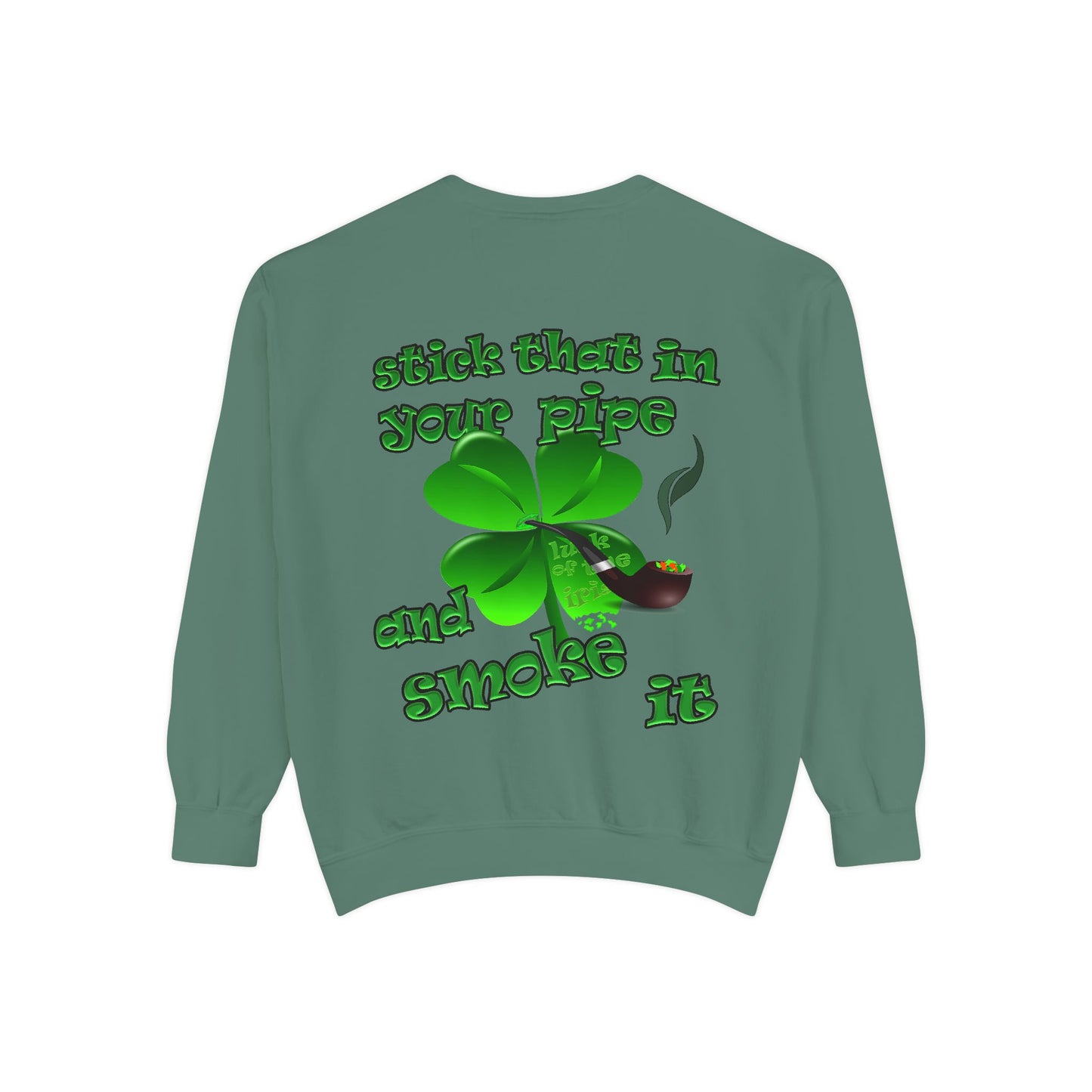 celtics logo - Unisex Garment-Dyed Sweatshirt
