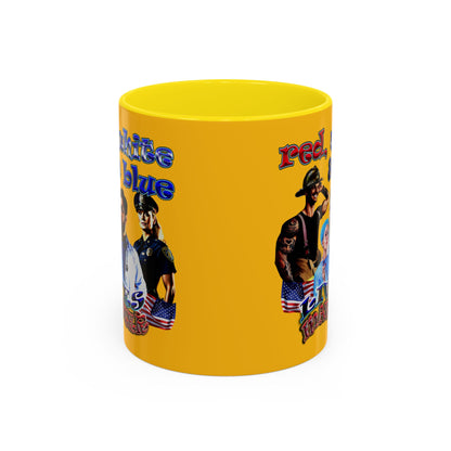 rw&b lives matter - Accent Mug (yellow)
