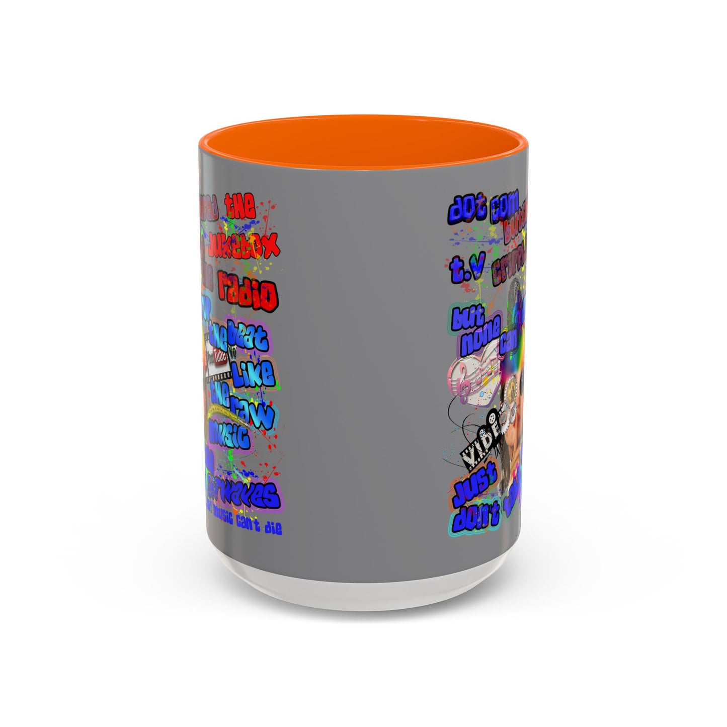 drop the beat - Accent Mug (grey)