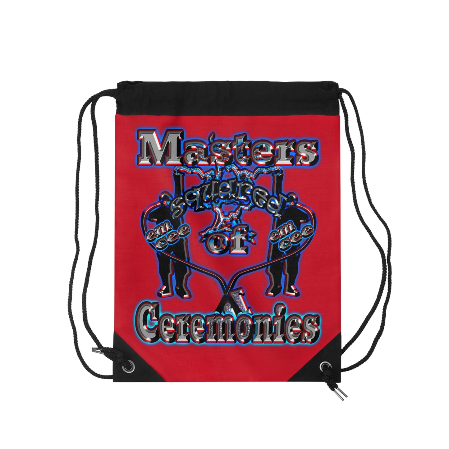 em cee squared - Drawstring Bag (dark red)
