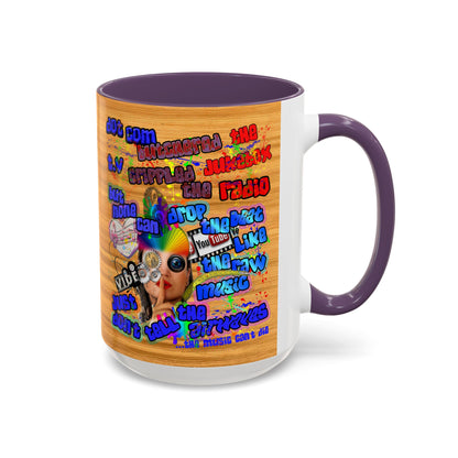 drop the beat - Accent Mug (butterscotch wood finish)