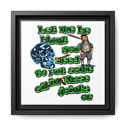 og - framed canvas art (white)