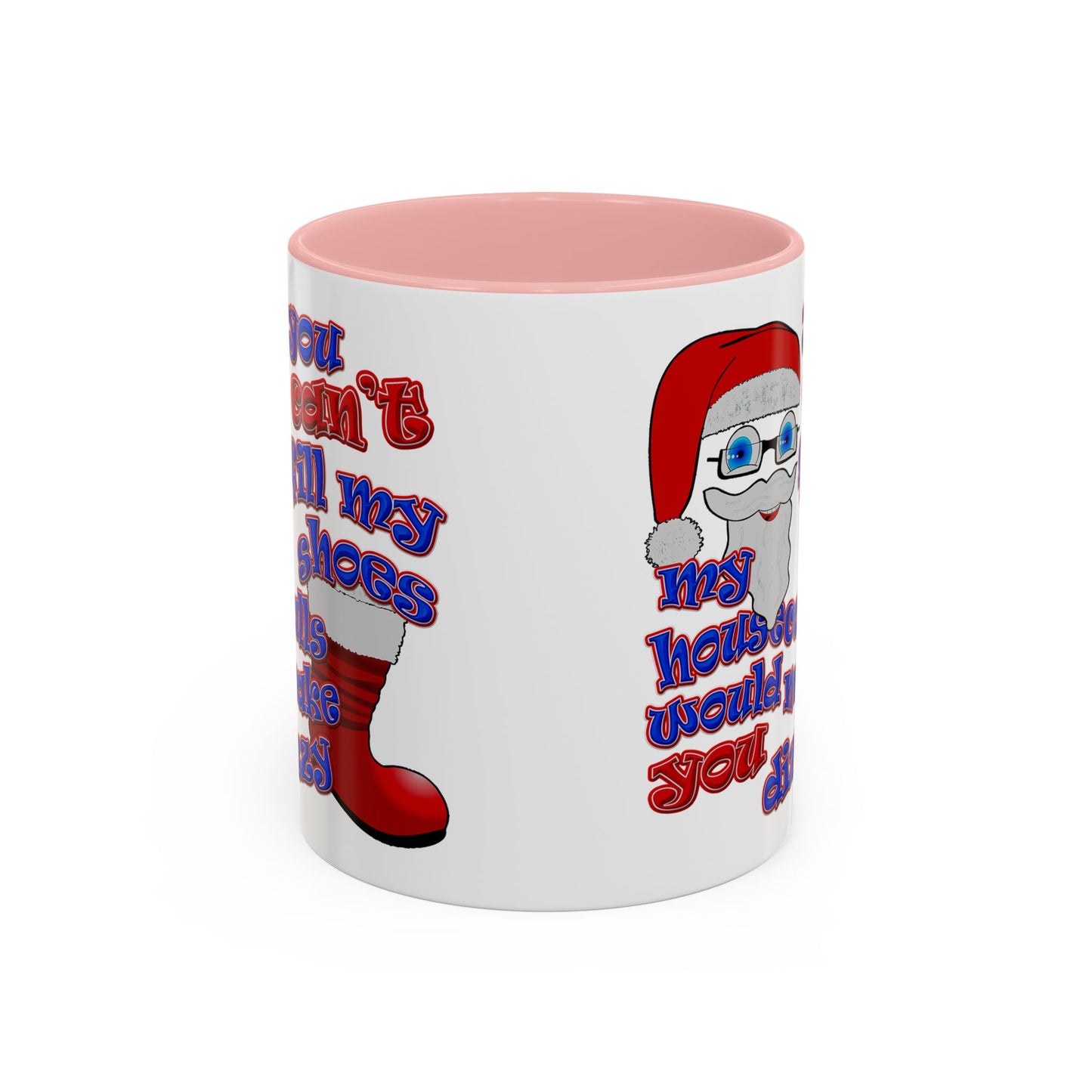 santa's shoes - Accent Mug (white)