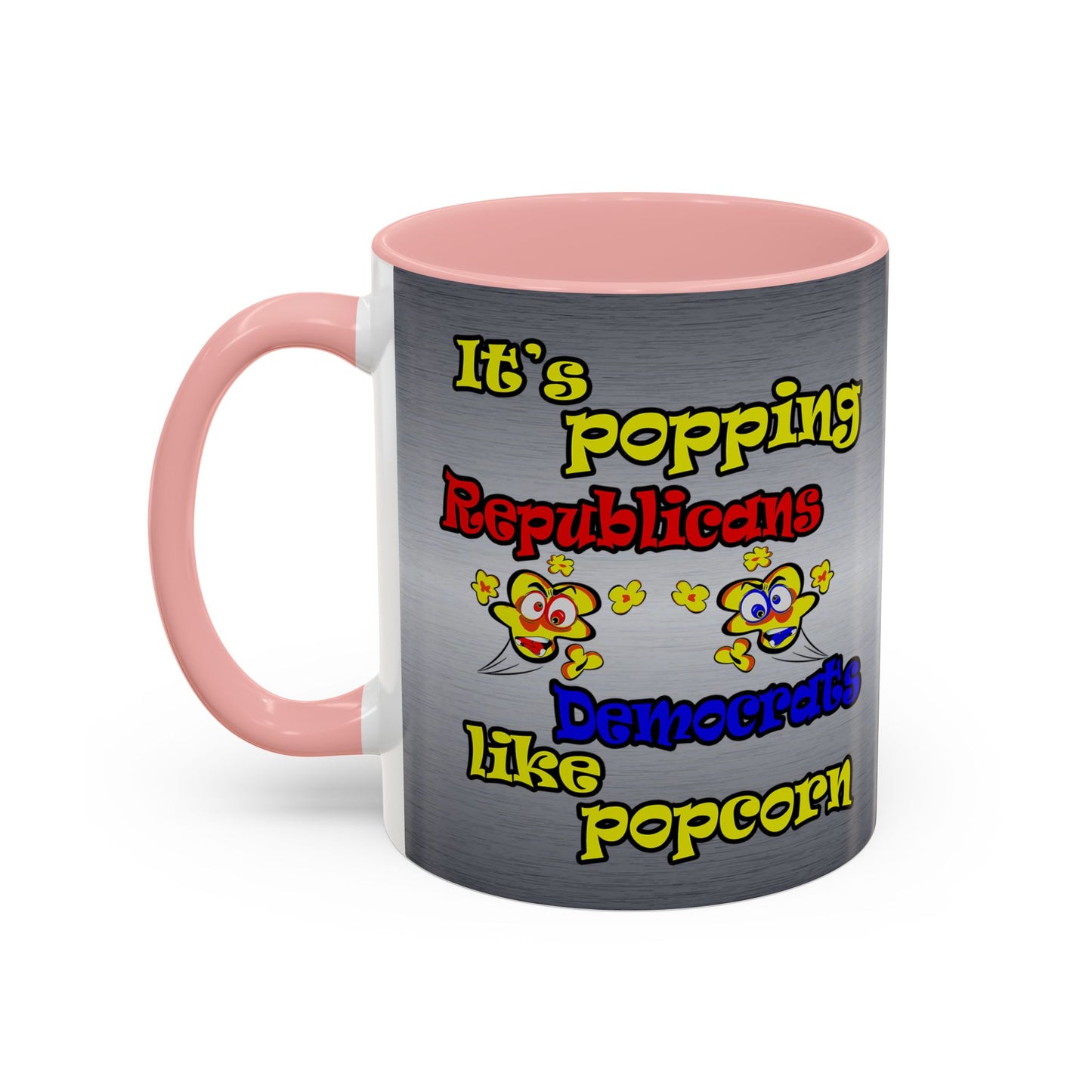 popping like popcorn - Accent Mug (brushed nickel)