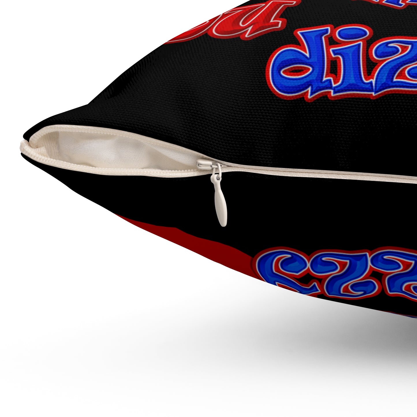 santa's shoes - Spun Polyester Square Pillow - (black)