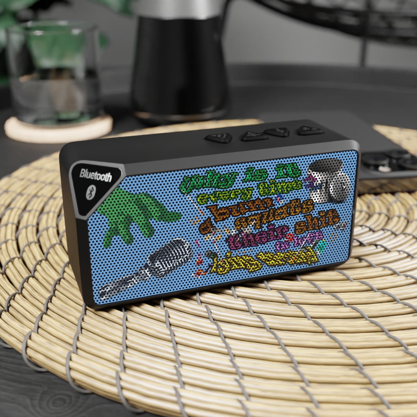 the bum's shit - Jabba Bluetooth Speaker (light blue)