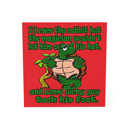 turtle race - note cube (red)