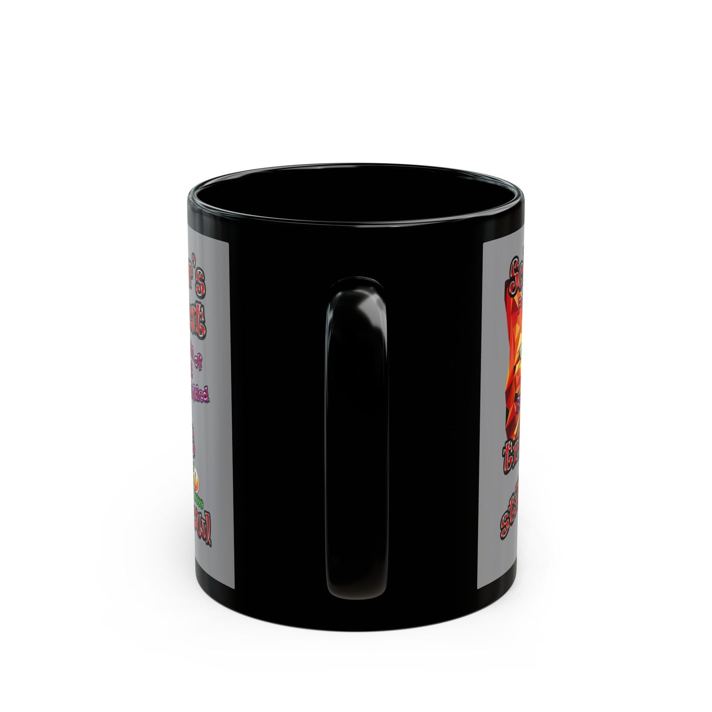 schrodinger's cat - Black Mug (grey)