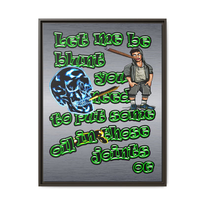 og - framed canvas art (brushed nickel)