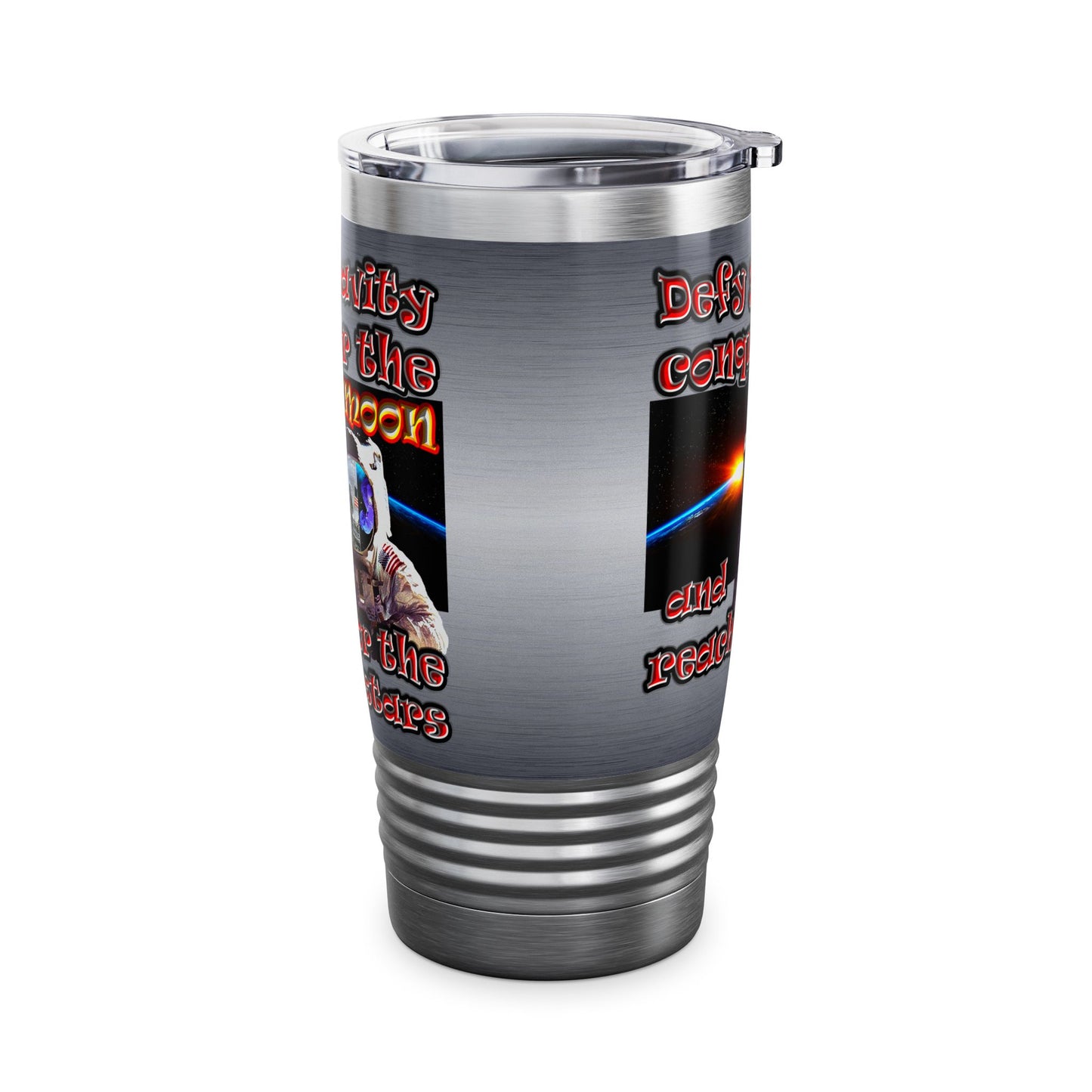 defy conquer reach - Ringneck Tumbler, 20oz (brushed nickel)