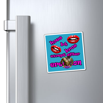 hoes b4 bros - Magnets - (turquoise)