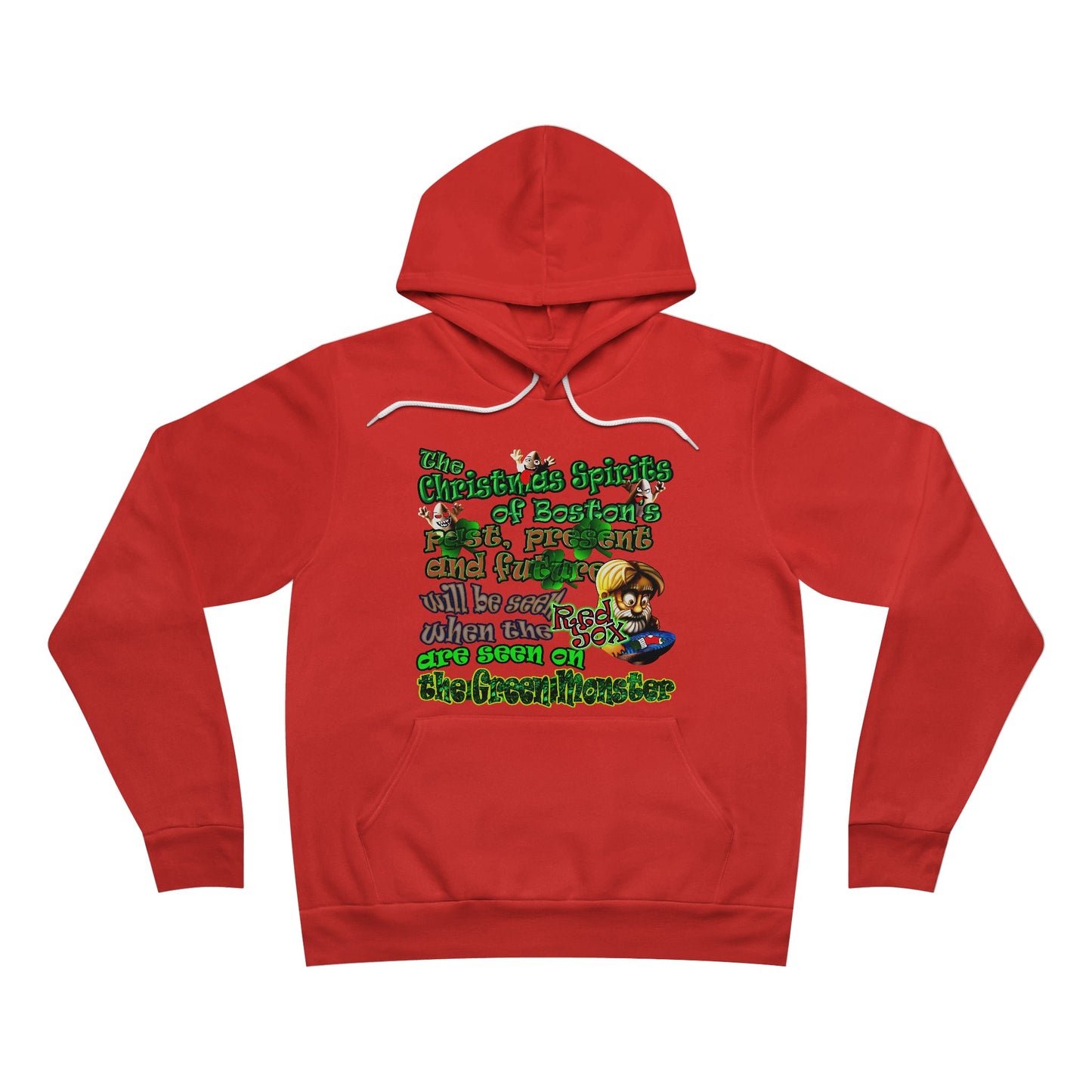 christmas spirits of boston - Unisex Sponge Fleece Pullover Hoodie