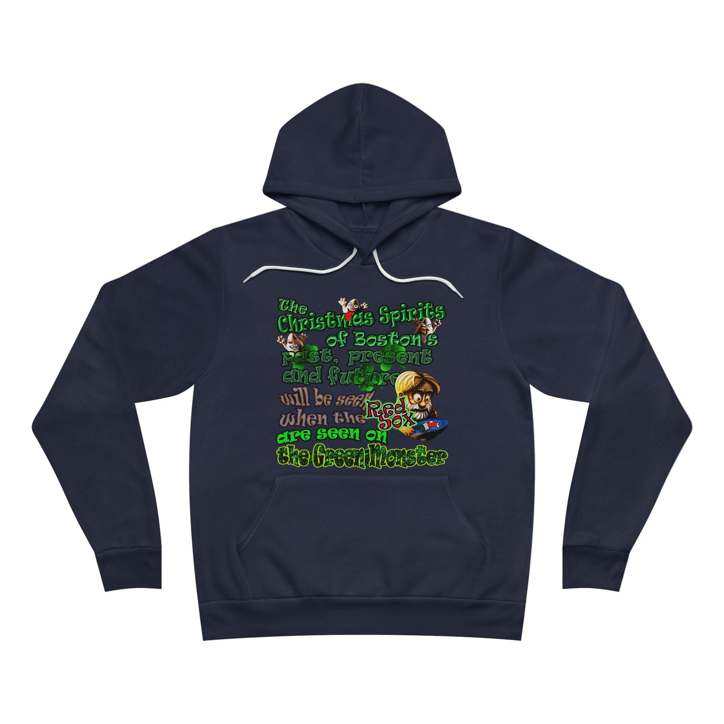 christmas spirits of boston - Unisex Sponge Fleece Pullover Hoodie