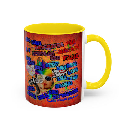 drop the beat - Accent Mug (burnt orange)