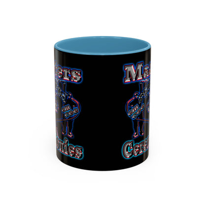 em cee squared - Accent Mug (black)