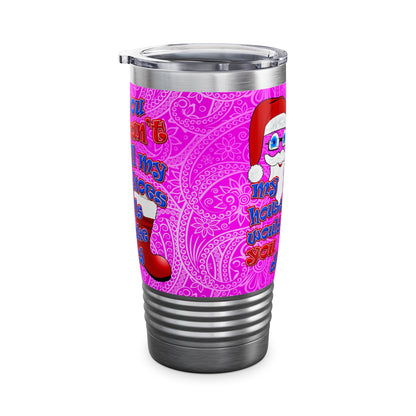 santa's shoes - Ringneck Tumbler, 20oz (pink swirl)