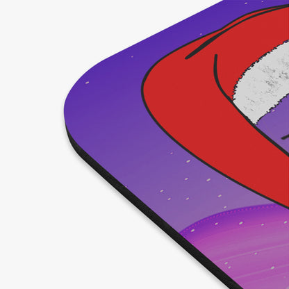 santa's shoes - Mouse Pad (Rectangle) (purple-pink wave)