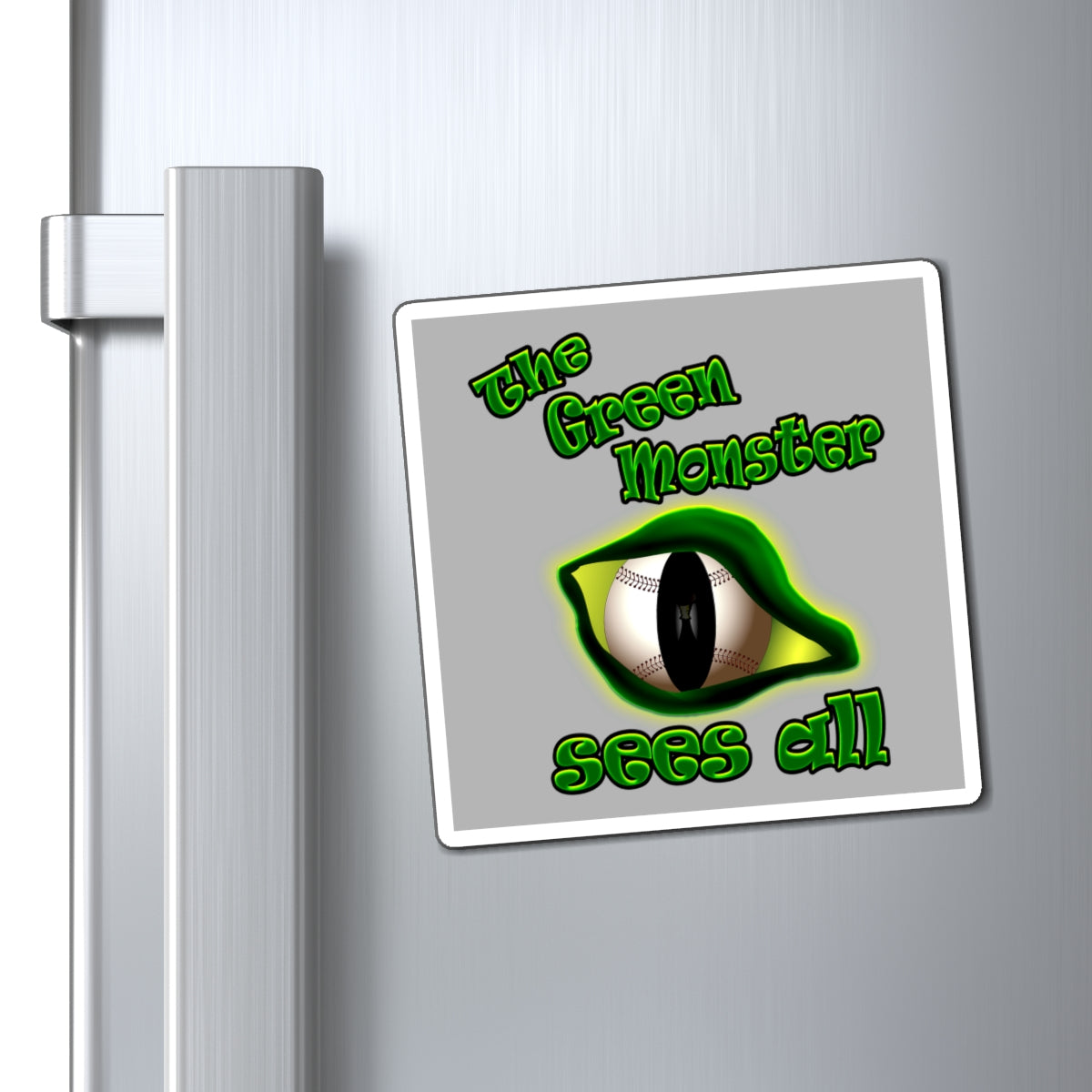 green monster - Magnets - (light grey)