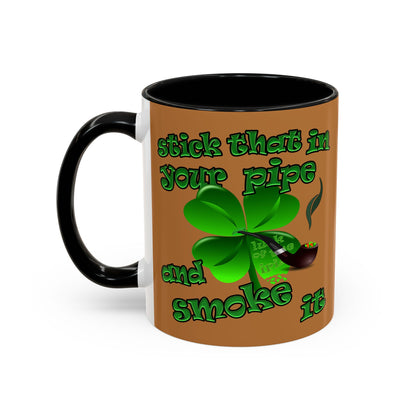 celtics logo - Accent Mug (light brown)