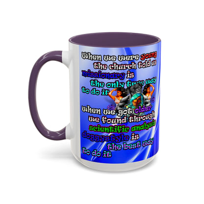 doggystyle - Accent Mug (blue-white wave)