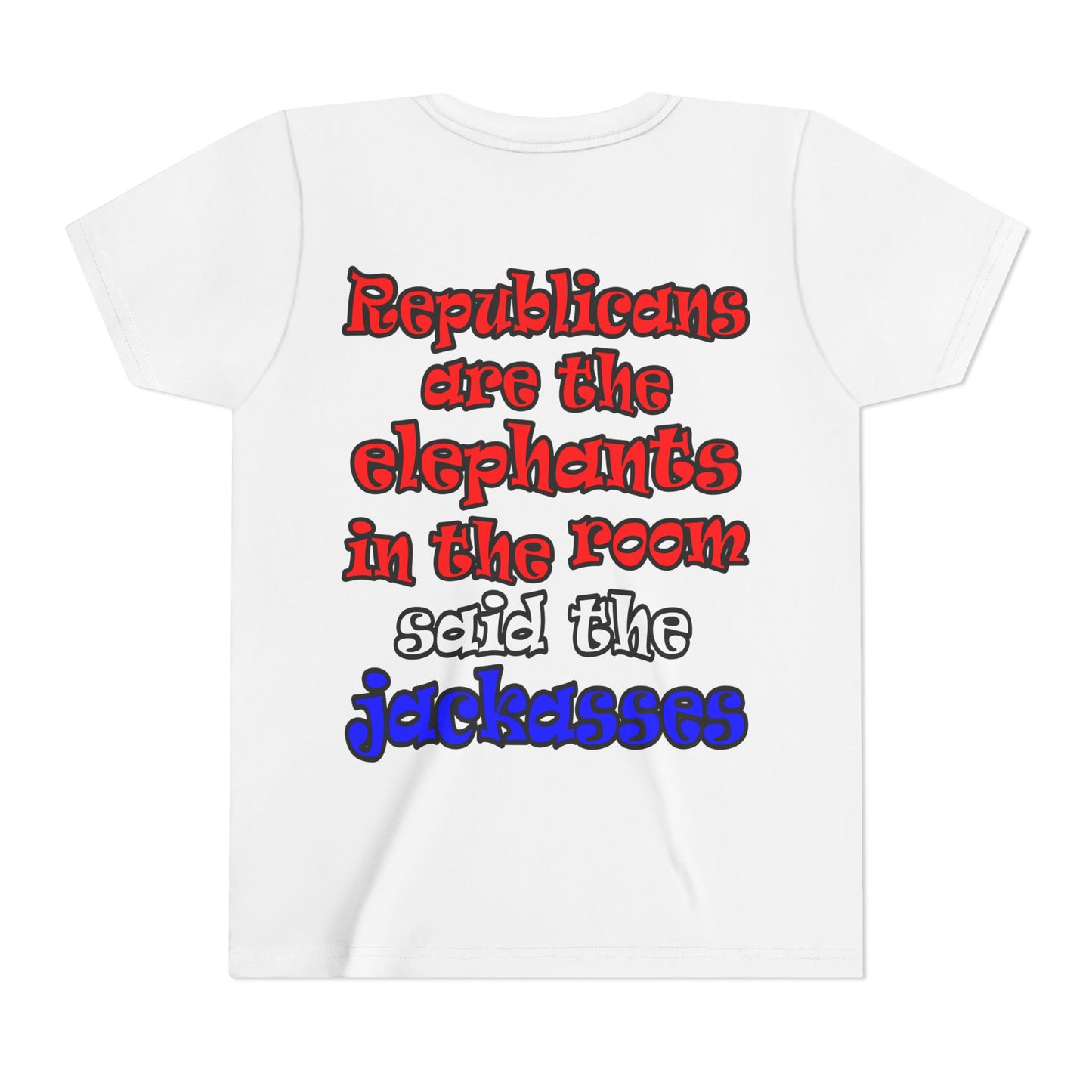 donkeys and elephants - Youth Short Sleeve Tee