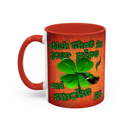 celtics logo - Accent Mug (burnt orange)