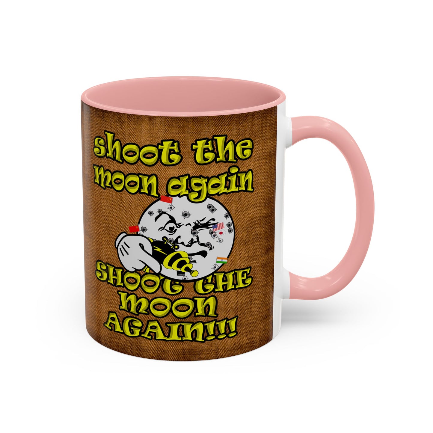 shoot the moon again - Accent Mug (brown papyrus)