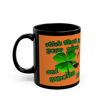celtics logo - Black Mug (crusta)