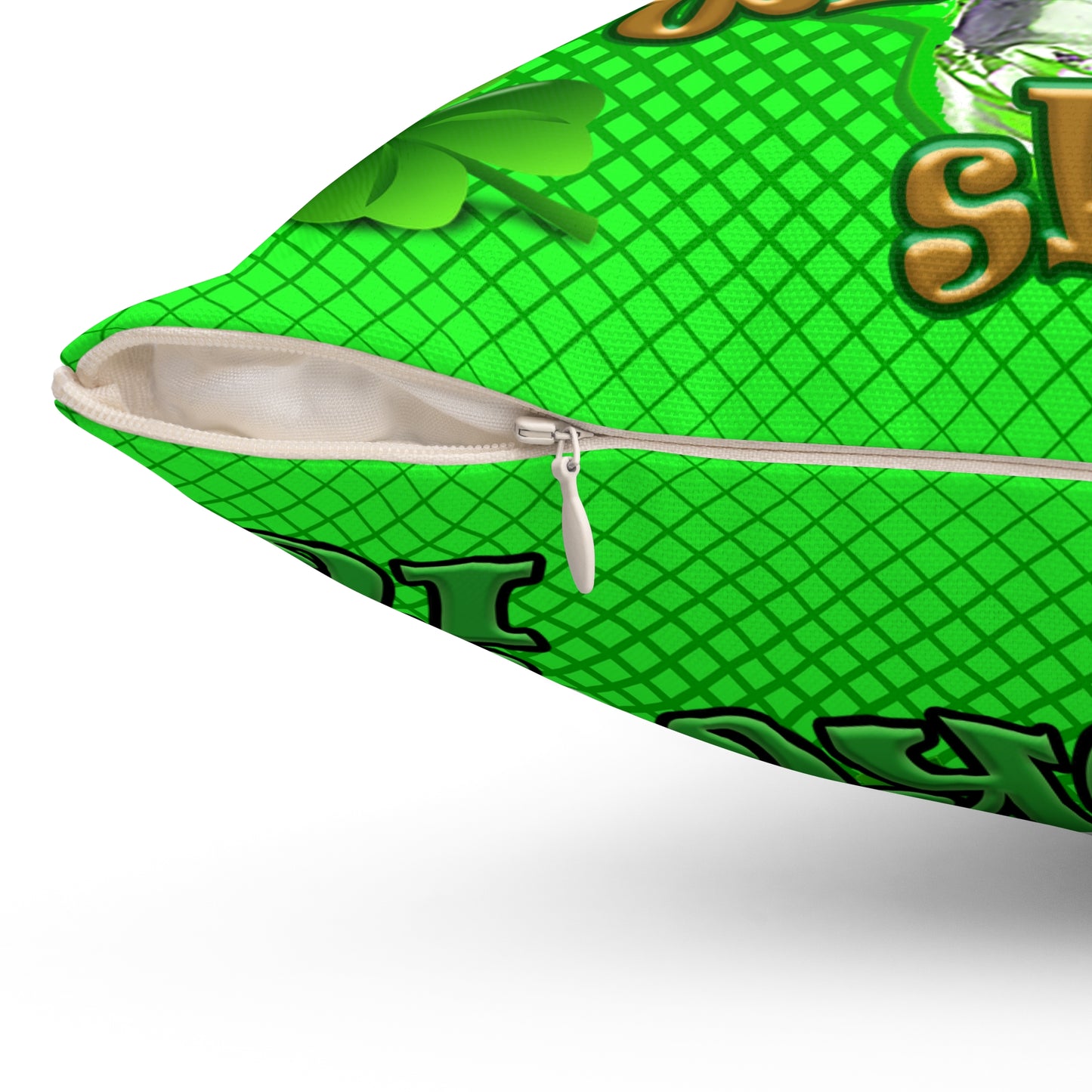 celtics logo - Spun Polyester Square Pillow - (logo green)