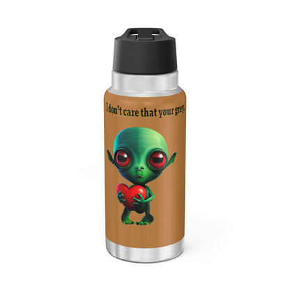 I don't care that your grey - Gator Tumbler, 32oz (light brown)