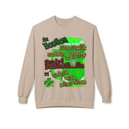 celtics logo - Unisex Midweight Softstyle Fleece Crewneck Sweatshirt