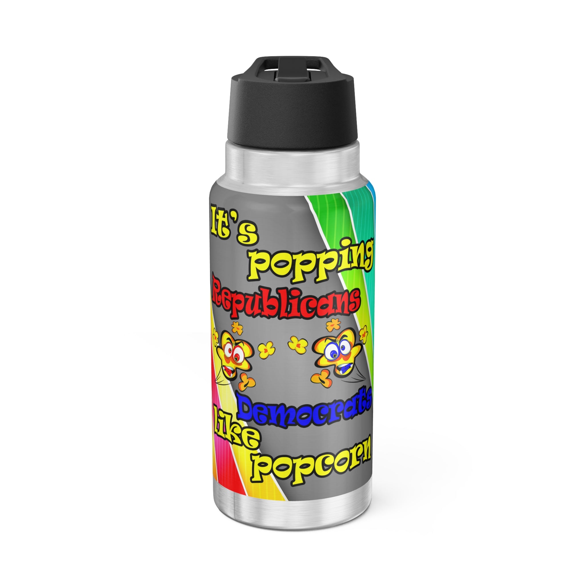 popping like popcorn - Gator Tumbler, 32oz  (rainbow split)