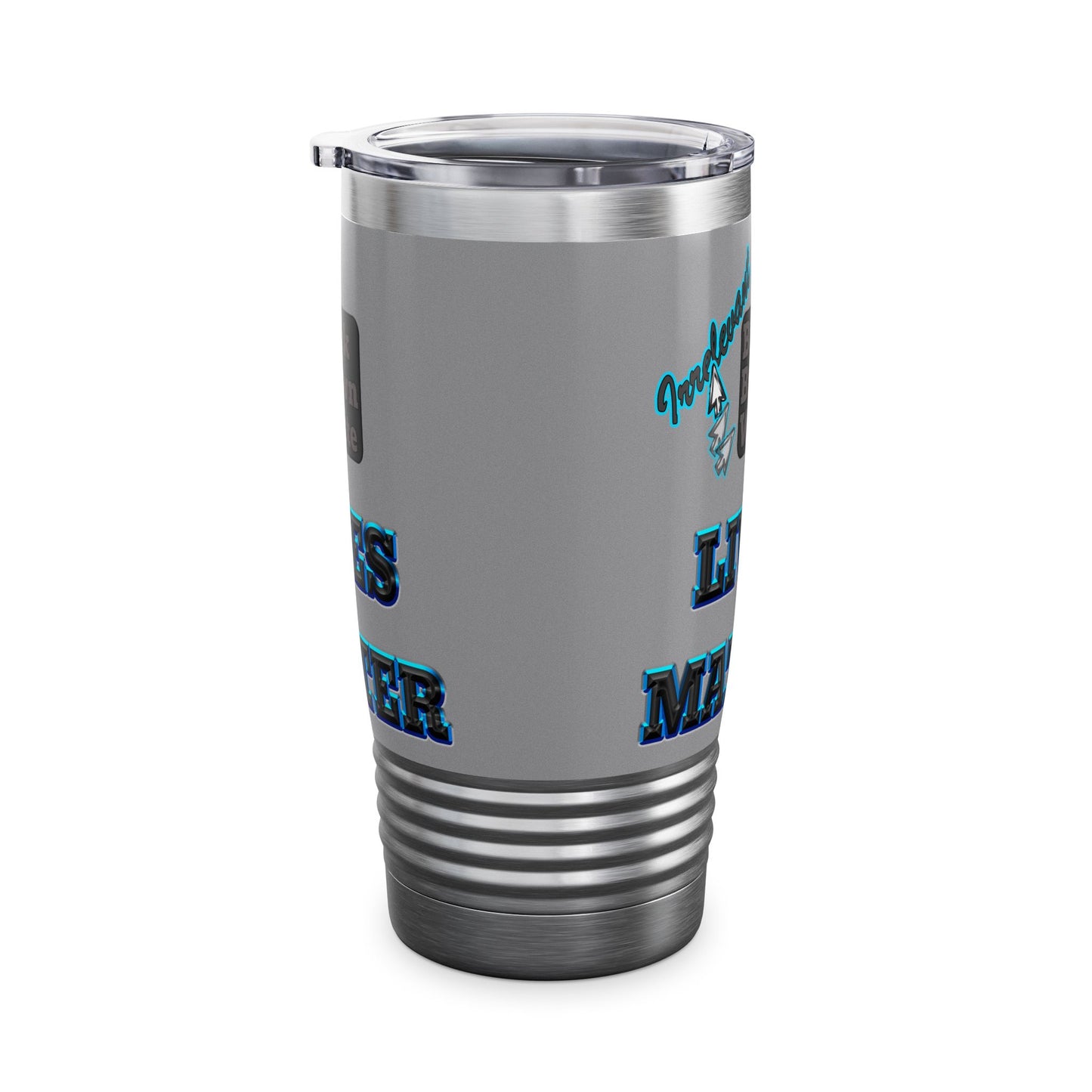 irrelevant - Ringneck Tumbler, 20oz (grey)