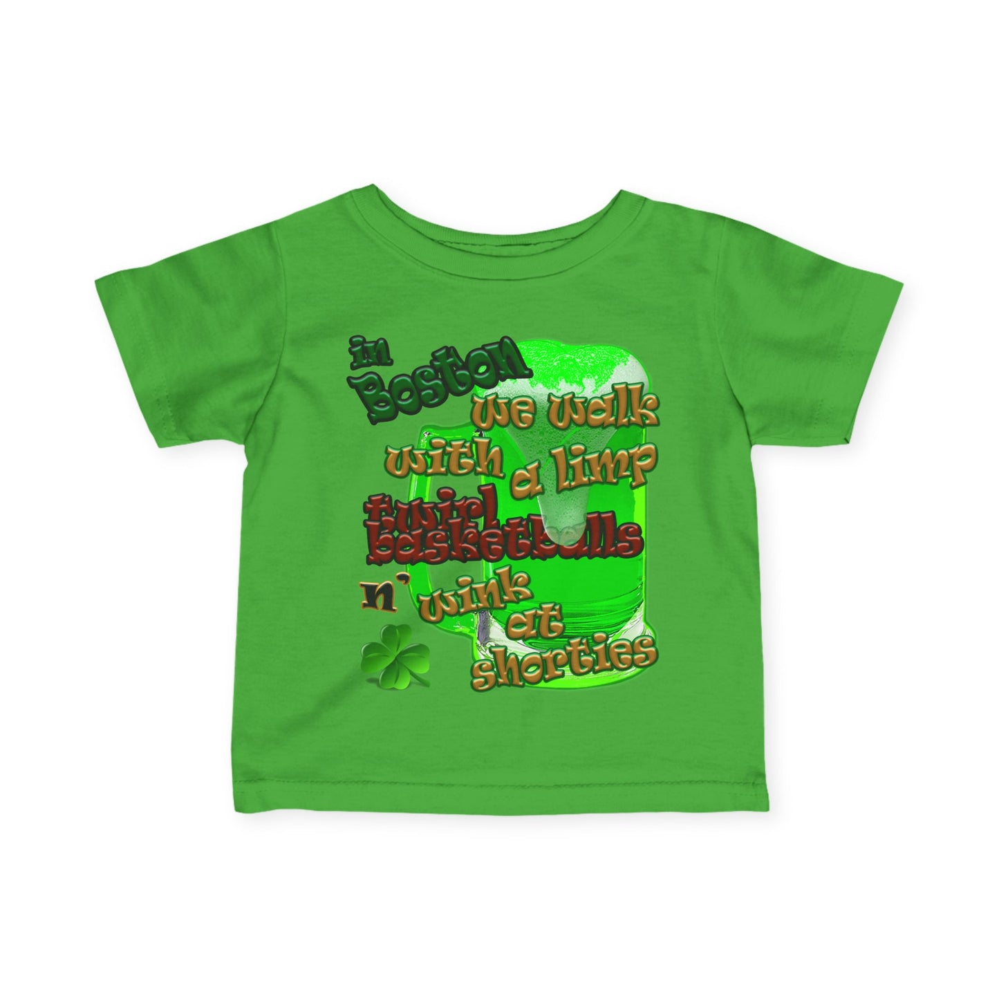 celtics logo - Infant Fine Jersey Tee